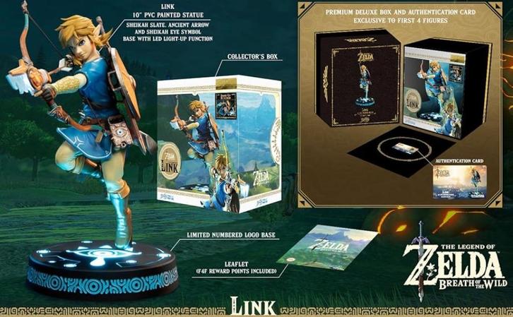 F4F Link Exclusive Version PVC Zelda BOTW Nintendo, Collections, Statues & Figurines, Neuf, Humain, Enlèvement