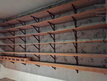 SPOEDPRIJS!Veel stevige wandrekken/wandplanken/houten rekken beschikbaar voor biedingen