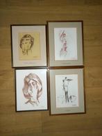 4 x origineel Rudy Pillen, Antiek en Kunst, Kunst | Schilderijen | Klassiek, Ophalen