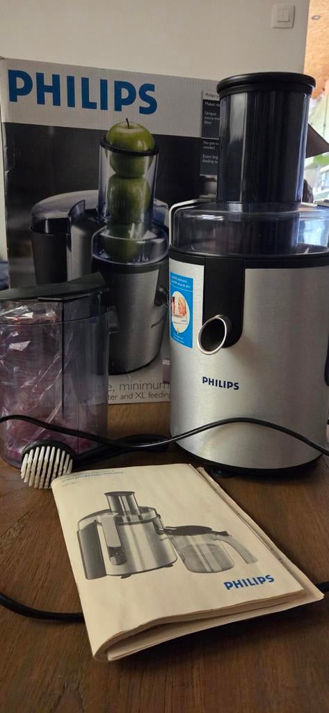 Philips Aluminium Collection, Elektronische apparatuur, Juicers, Zo goed als nieuw, Sapcentrifuge, Elektrisch, Ophalen