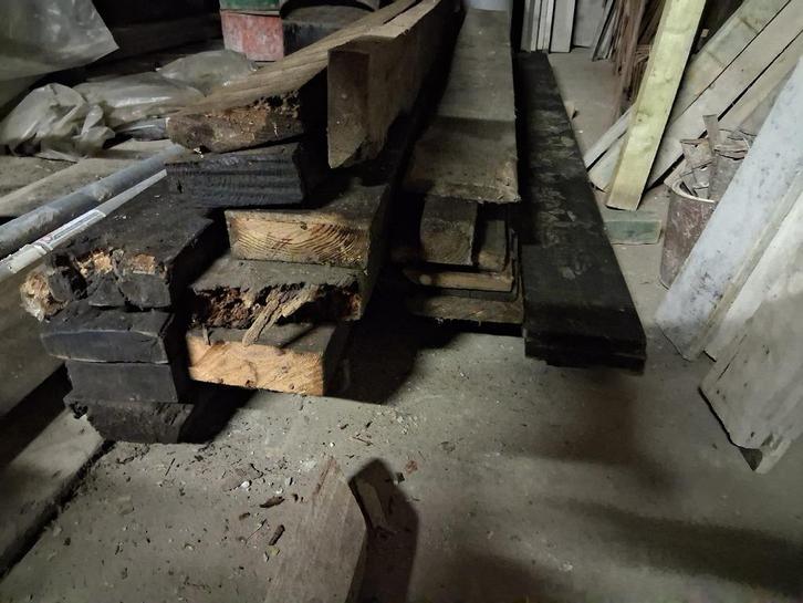 juffers en planken, Doe-het-zelf en Bouw, Hout en Planken, Zo goed als nieuw, Grenen, Geïmpregneerd, Ophalen