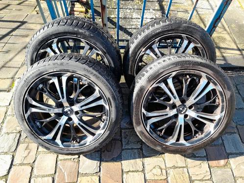 4 roues hiver (jantes & pneus) Nexen 225/45 R18 95V, Autos : Pièces & Accessoires, Pneus & Jantes, Pneu(s), Pneus hiver, Utilisé