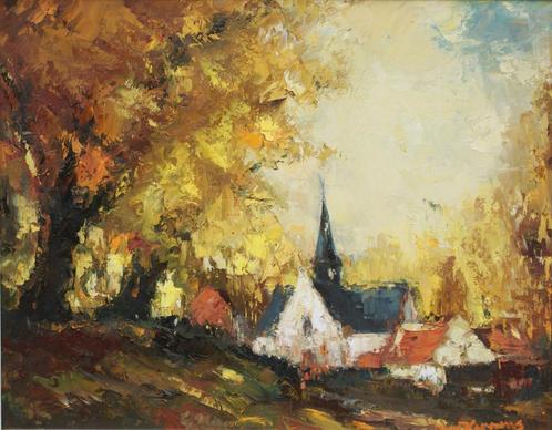 Juul Keppens (1910-1992): Vlassenbroek (O/D, 83 x 73 cm), Antiek en Kunst, Kunst | Schilderijen | Klassiek, Ophalen of Verzenden