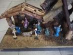 CRECHE DE NOËL EN BOIS ANCIENNE, Enlèvement, Comme neuf