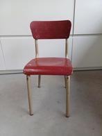 vintage school stoel voor kind, Huis en Inrichting, Ophalen, Gebruikt, Rood, Metaal