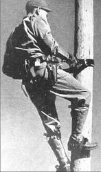U.S. Postwar Army Signal Corps climbing harnas, Verzamelen, Militaria | Tweede Wereldoorlog, Ophalen of Verzenden