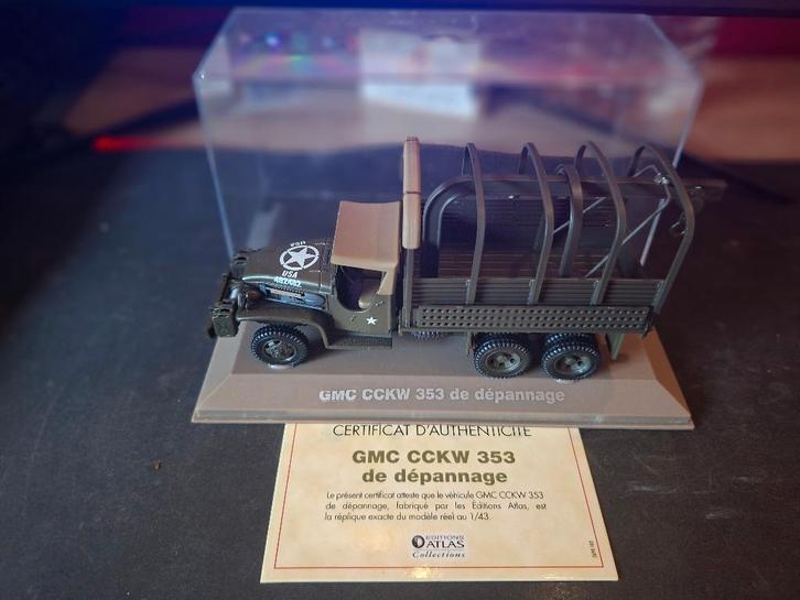 GMC CCKW 353 – 1:43 – Éditions Atlas, Hobby en Vrije tijd, Modelauto's | 1:43, Zo goed als nieuw, Bus of Vrachtwagen, Overige merken
