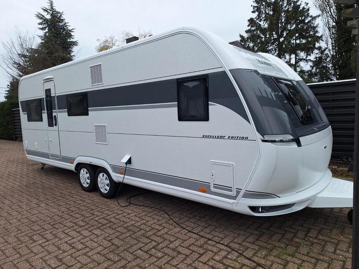 Hobby excellent edition 650 umfe 2025, Caravans en Kamperen, Caravans, Particulier, tot en met 5, Rondzit, Hobby, Frans bed, Airco