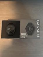 Garmin Fenix 7 Sapphire Solar, Zwart, Garmin, Ophalen of Verzenden, Zo goed als nieuw