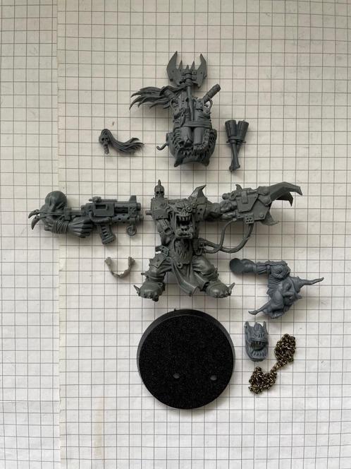 Big Boss/Warboss Ork pour Warhammer 40000/OPR, Hobby en Vrije tijd, Wargaming, Zo goed als nieuw, Warhammer 40000, Figuurtje(s)