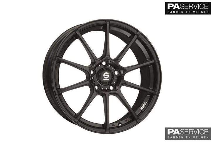 Nw 17 inch Matblack Sparco Mini F56 F57 set inc Dunlop TPMS, Auto-onderdelen, Banden en Velgen, Banden en Velgen, 17 inch, Nieuw
