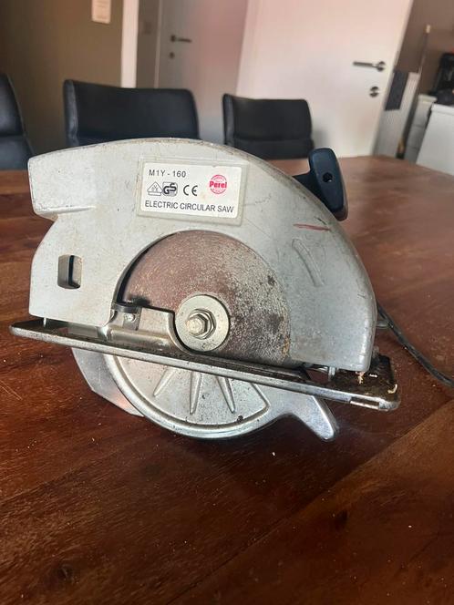Elektrische cirkelzaag Perel M1Y-160, Doe-het-zelf en Bouw, Gereedschap | Schuurmachines, Gebruikt, Ophalen