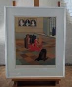 Vic Gentils litho de h... van babylon ingekaderd achter glas, Ophalen of Verzenden