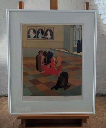 Vic Gentils litho de h... van babylon ingekaderd achter glas beschikbaar voor biedingen