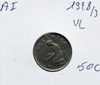 50 cent 1928 over 3 vlaams, Ophalen of Verzenden, Losse munt