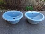 2 vasques Ideal Standard, bleues, Bricolage & Construction, Sanitaire, Comme neuf, Pierre, Enlèvement
