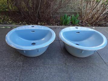 2 vasques Ideal Standard, bleues