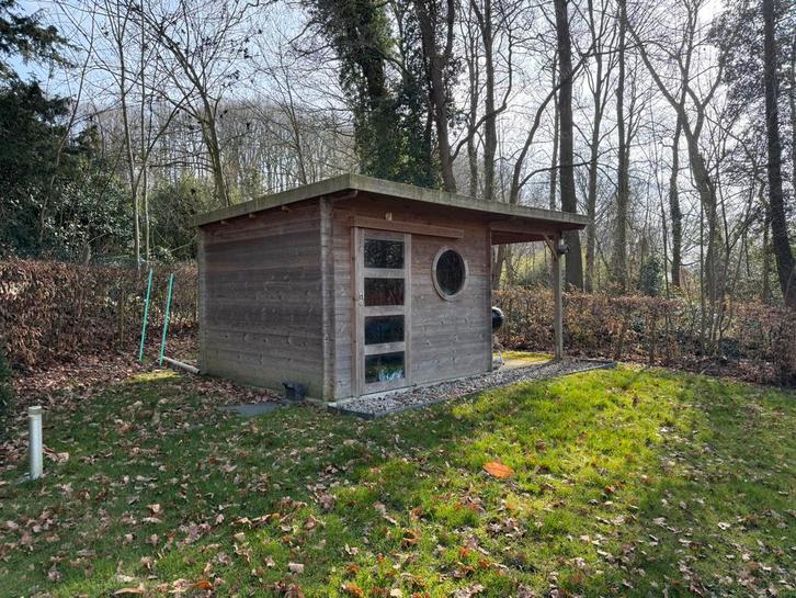 Abris de jardin avec espace couvert (290x290 plus préau), Jardin & Terrasse, Abris de jardin, Utilisé, Abri de jardin, Bois, 250 à 300 cm