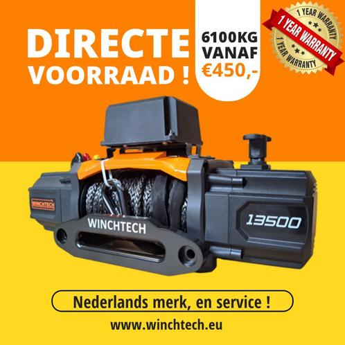 Elektrische winch 12v met draadloze afstandsbediening, Auto diversen, Overige Auto diversen, Ophalen of Verzenden