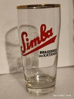 1 ancien verre à bière SIMBA BRASSERIE DU KATANGA ., Comme neuf, Enlèvement, Verre à bière