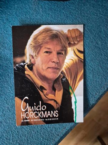 Uitdeelkaart met handtekening Guido horckmans  beschikbaar voor biedingen