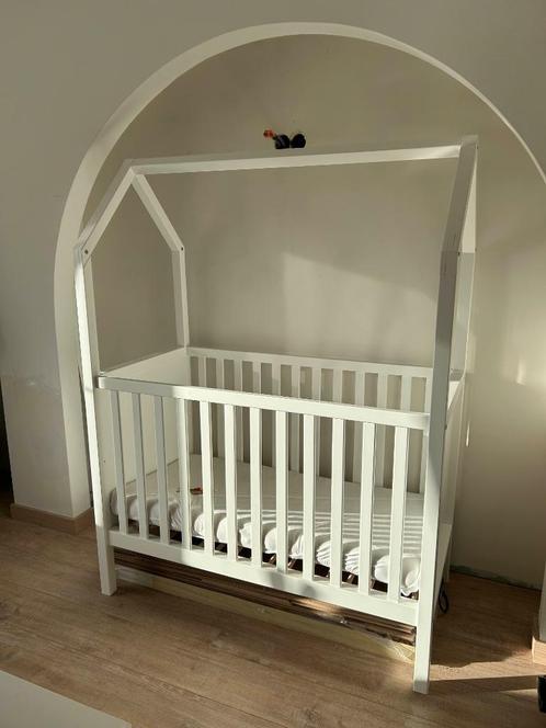 My First House Bed - 60x120cm wit - BOPITA, Kinderen en Baby's, Kinderkamer | Bedden, Nieuw, Minder dan 140 cm, Minder dan 70 cm