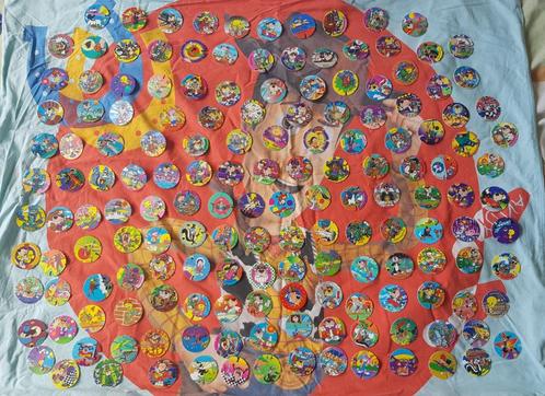 Groot lot Flippo's in goede en nette staat, Verzamelen, Flippo's, Adventure, Cheetos 24 Game, Flying, Looney Tunes, Mega, Olympic