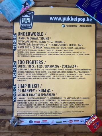 Poster Pukkelpop 2003 beschikbaar voor biedingen