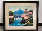 Japans tafereel, Antiek en Kunst, Kunst | Schilderijen | Modern, Ophalen