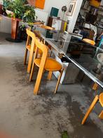 brutalistische tafel, Verzenden, Zo goed als nieuw, Glas