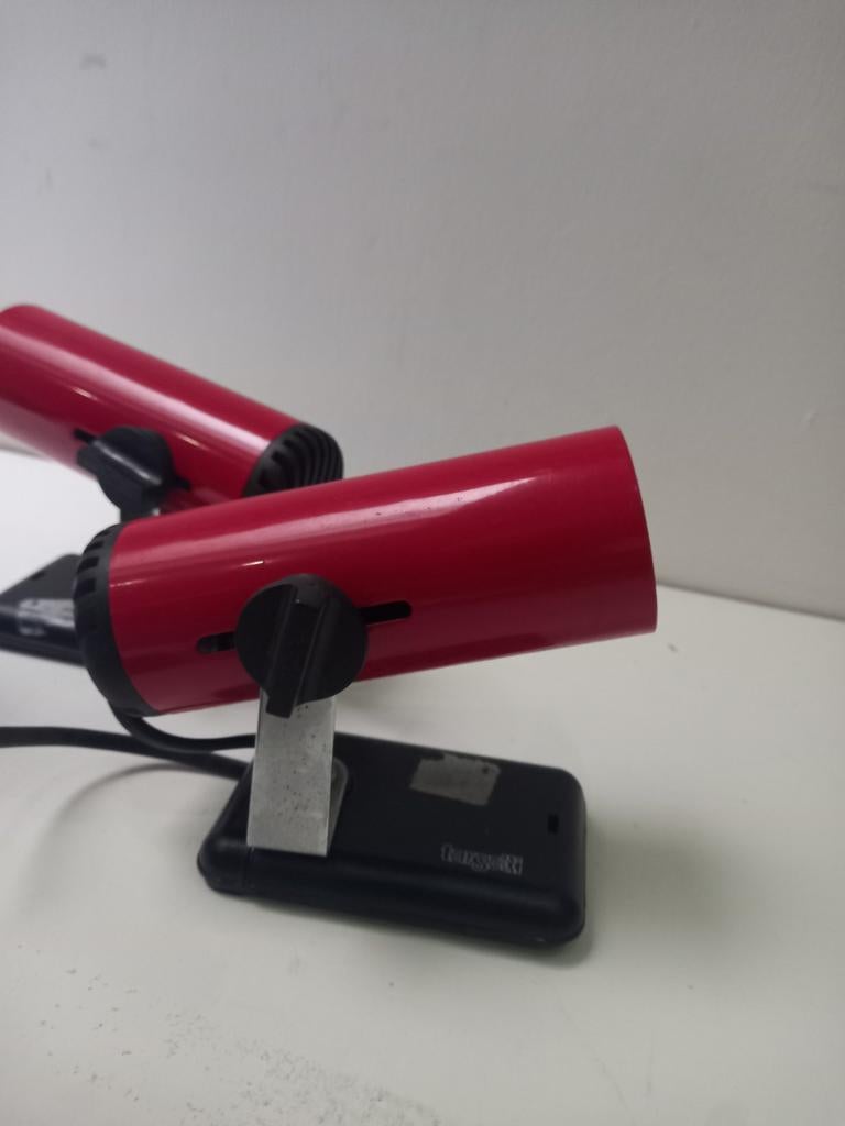 4 spots van Targetti sankey. 2 blauwe en 2 rode., Ophalen