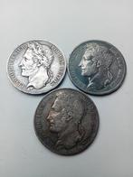 Lot 5 Francs Leopold I - 1833-1834-1848, Timbres & Monnaies, Monnaies | Belgique, Enlèvement ou Envoi