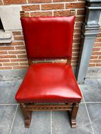 6 stoelen in mooi rood leder, Antiek en Kunst, Ophalen