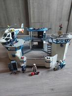 Playmobil Politiekantoor en helikopter, Kinderen en Baby's, Speelgoed | Playmobil, Ophalen, Gebruikt, Complete set