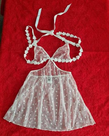 Lingerie - taille L (pour 38/40) - blanche - nouvelle !  