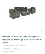 Loungeset. Elegant donkergrijs., Tuin en Terras, Ophalen