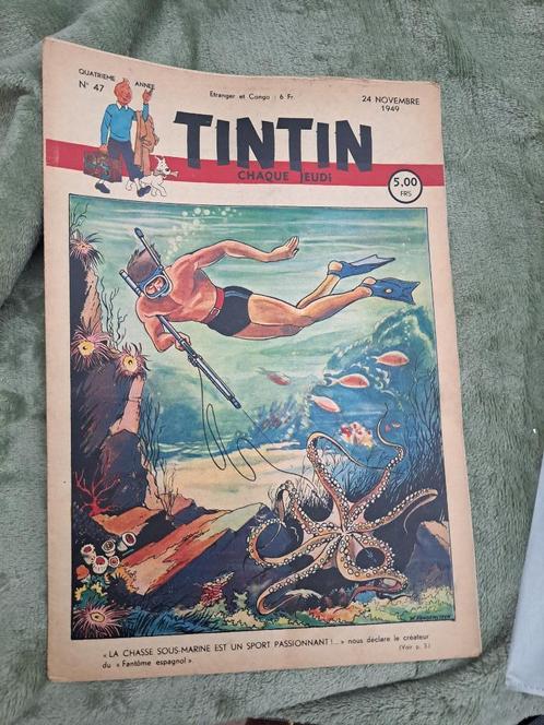 Fascicule du journal TINTIN N 47 4è année 24 novembre 1949, Livres, BD, Utilisé, Une BD, Enlèvement ou Envoi