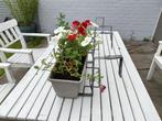 Balconnières à fleurs avec support (2), Jardin & Terrasse, Comme neuf, Moins de 30 cm, Rectangulaire, 60 à 100 cm