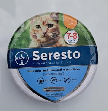 Seresto Bayer vlooien- en tekenband voor kat 2 beschikbaar