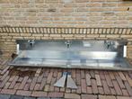 wasbak/wastrog/spoelbak Inox Intersan 1.80 m 3 mengkranen, Doe-het-zelf en Bouw, Ophalen, Zo goed als nieuw, Inox, Wastafel