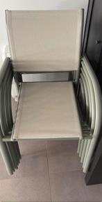 Lot de 8 chaises, Tuin en Terras, Tuinstoelen, Ophalen, Nieuw, Aluminium, Stapelbaar