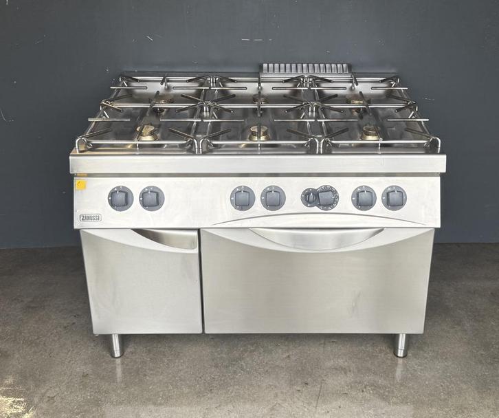 6 PITS XXL HORECA Zanussi Gasfornuis,  MET XXL GASOVEN Rvs, Zakelijke goederen, Horeca | Keukenapparatuur, Gebruikt, Ophalen