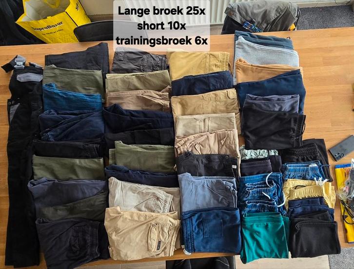 Lot van 80 stuks jongens/herenkledij 158 - tot (vooral) S, Kleding | Heren, Heren-kledingpakketten, Zo goed als nieuw, Ophalen