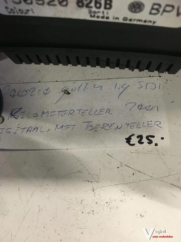 Vw Golf 4 1.9 sdi  2001 Km Tellerklok beschikbaar voor biedingen