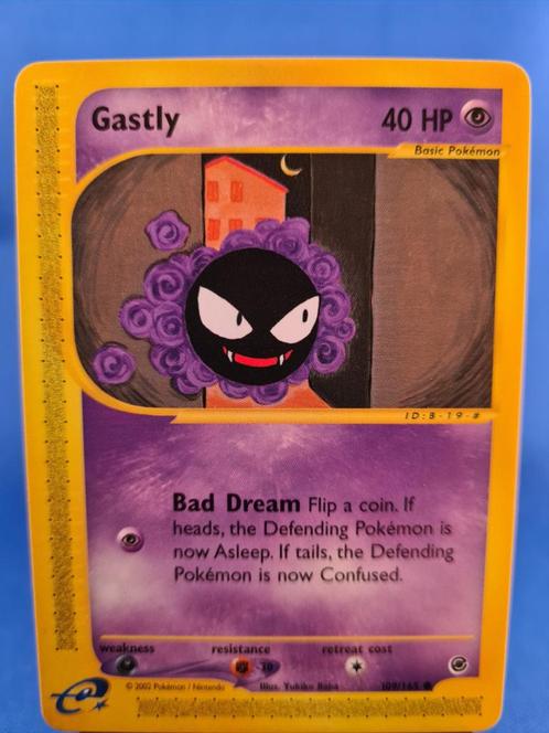 Gastly 109/165 - Expedition Base Set, Hobby en Vrije tijd, Verzamelkaartspellen | Pokémon, Zo goed als nieuw, Verzenden