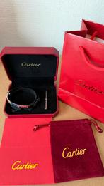 Cartier zilver met diamant, Handtassen en Accessoires, Armbanden, Ophalen of Verzenden, Nieuw, Zilver, Staal