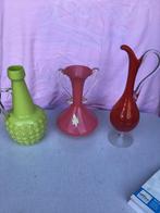 Lot van 3  vintage opaline , murano vazen, Antiek en Kunst, Ophalen