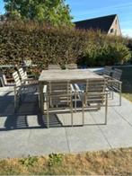 Tuinset teak+ 8 stoelen, Tuin en Terras, Ophalen, Gebruikt, Teakhout, 8 zitplaatsen
