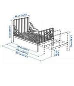 Zwarte kinderbed, Kinderen en Baby's, Kinderkamer | Bedden, Ophalen, Zo goed als nieuw, Matras