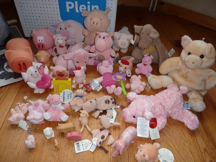Grote verzameling pluchen varkens, Kinderen en Baby's, Speelgoed | Knuffels en Pluche, Nieuw, Overige typen, Ophalen of Verzenden